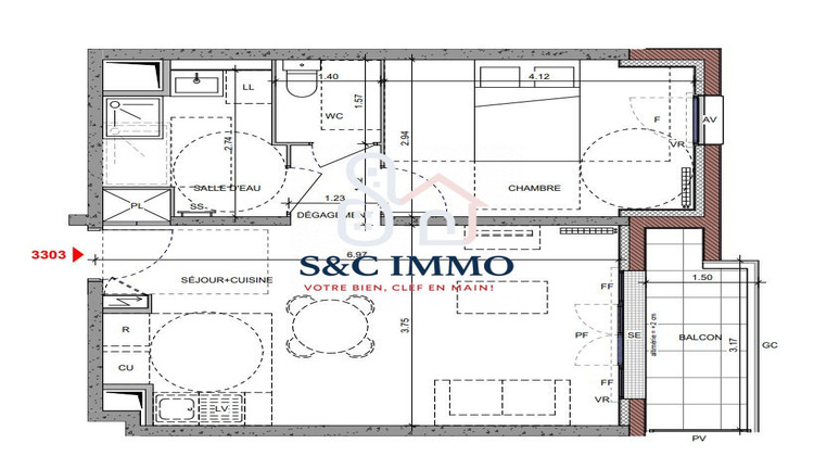 Ma-Cabane - Vente Appartement Rosny-sous-Bois, 47 m²