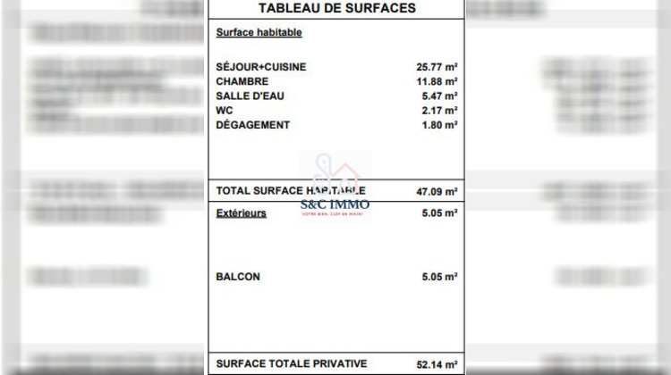 Ma-Cabane - Vente Appartement Rosny-sous-Bois, 47 m²