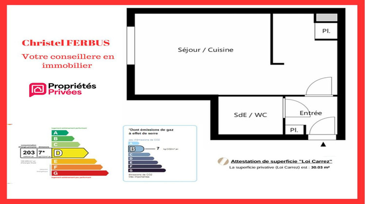 Ma-Cabane - Vente Appartement ROSNY SOUS BOIS, 30 m²