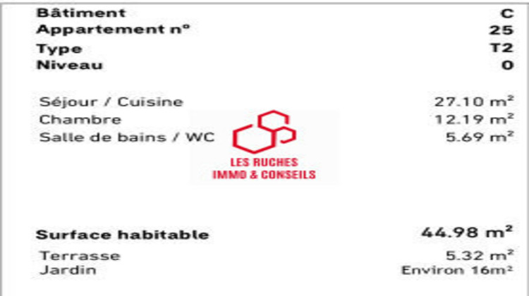 Ma-Cabane - Vente Appartement Rosny-sur-Seine, 44 m²