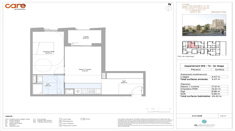 Ma-Cabane - Vente Appartement Rouen, 45 m²