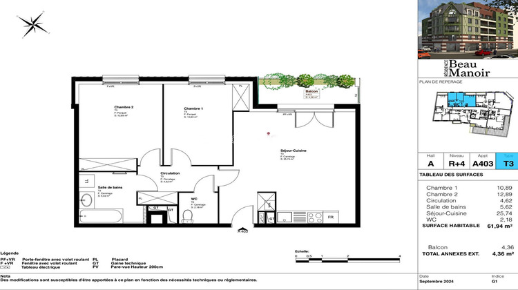 Ma-Cabane - Vente Appartement ROUEN, 61 m²