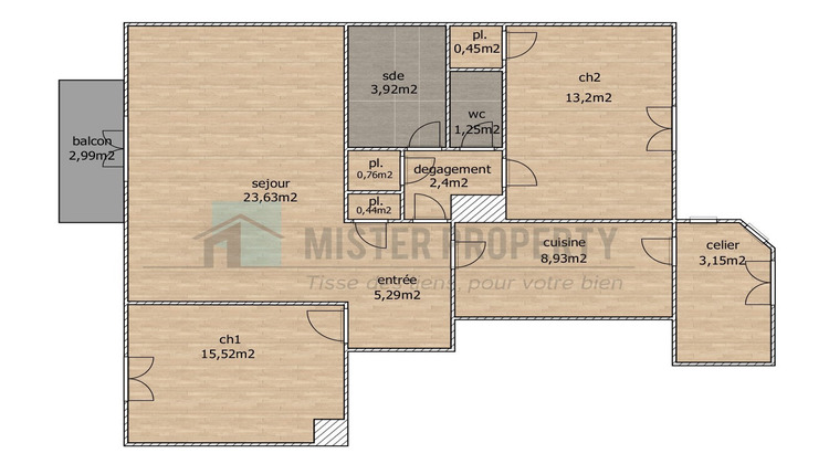 Ma-Cabane - Vente Appartement RUEIL-MALMAISON, 75 m²