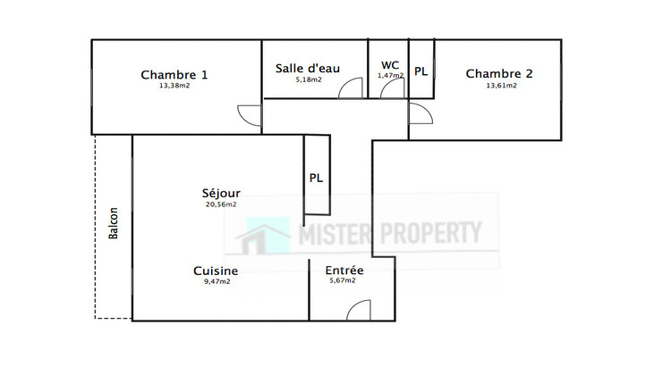 Ma-Cabane - Vente Appartement RUEIL-MALMAISON, 75 m²