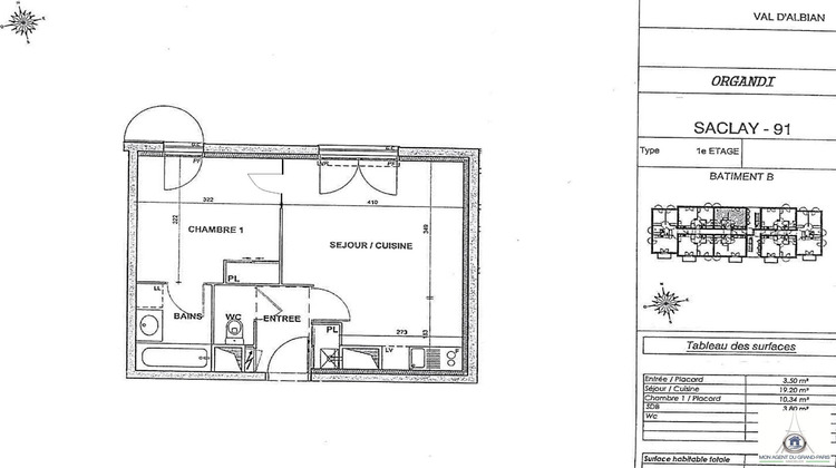 Ma-Cabane - Vente Appartement SACLAY, 39 m²