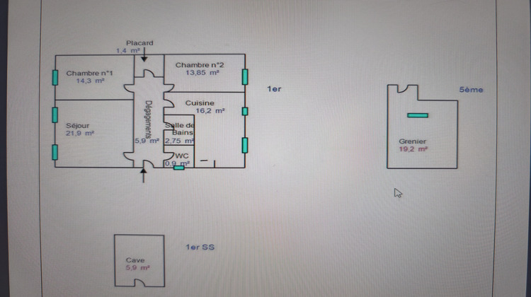 Ma-Cabane - Vente Appartement Saint-Étienne, 77 m²