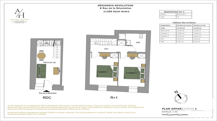 Ma-Cabane - Vente Appartement Saint-André-de-Roquelongue, 43 m²