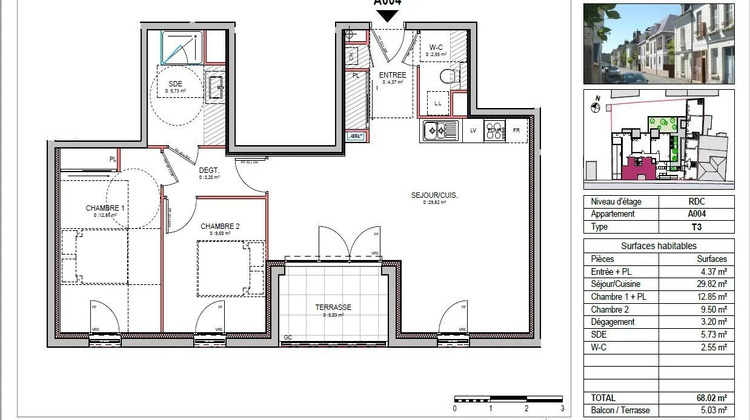 Ma-Cabane - Vente Appartement Saint-Avertin, 68 m²