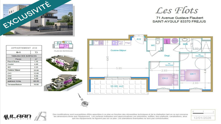 Ma-Cabane - Vente Appartement Saint-Aygulf, 60 m²