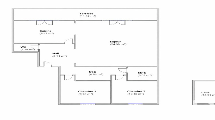 Ma-Cabane - Vente Appartement Saint Aygulf, 67 m²