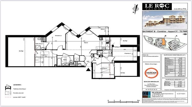 Ma-Cabane - Vente Appartement SAINT-BON-TARENTAISE, 99 m²