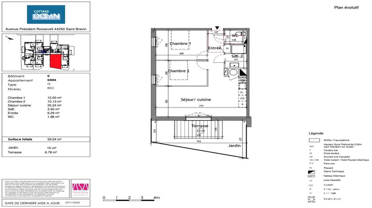 Ma-Cabane - Vente Appartement Saint-Brevin-les-Pins, 59 m²
