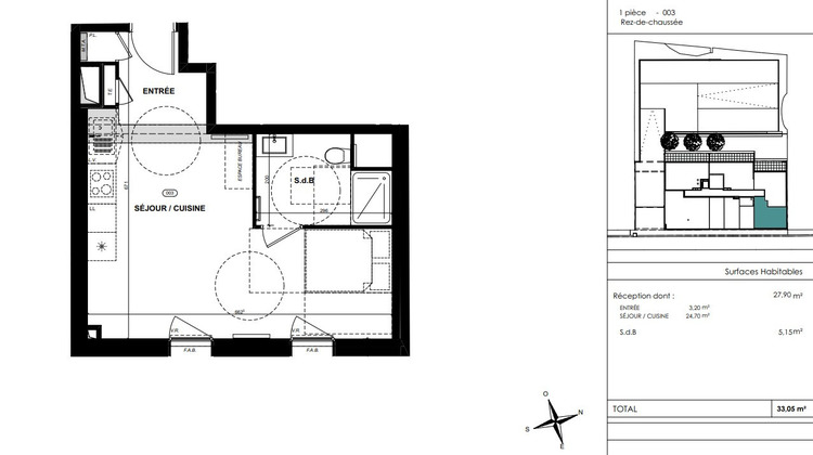 Ma-Cabane - Vente Appartement SAINT BRIEUC, 33 m²