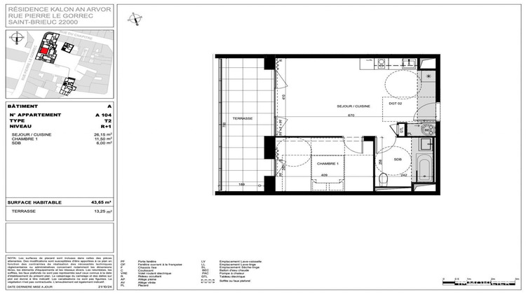 Ma-Cabane - Vente Appartement Saint-Brieuc, 44 m²