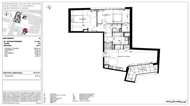 Ma-Cabane - Vente Appartement Saint-Brieuc, 75 m²