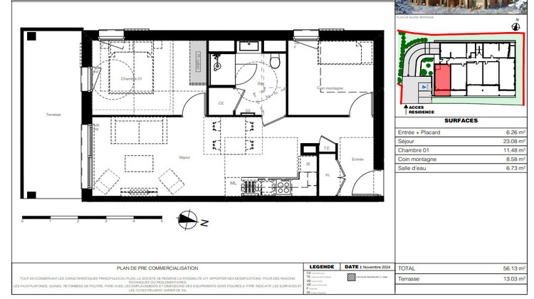 Ma-Cabane - Vente Appartement Saint-Chaffrey, 56 m²