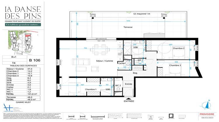 Ma-Cabane - Vente Appartement SAINT-CLEMENT-DE-RIVIERE, 100 m²