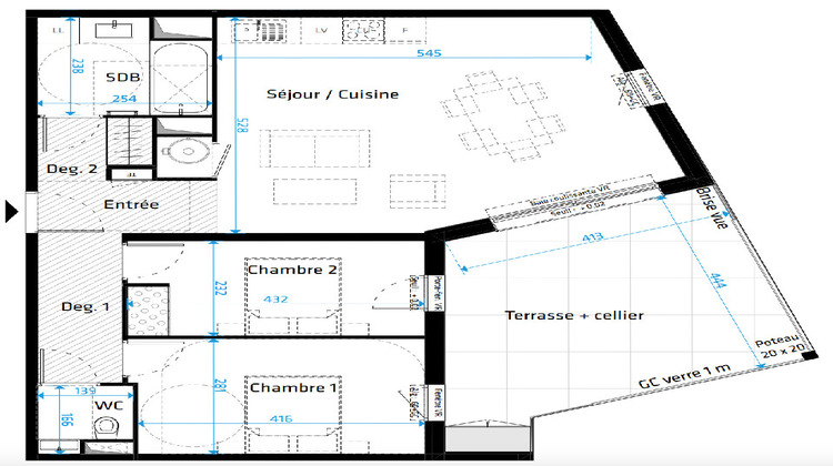 Ma-Cabane - Vente Appartement SAINT CLEMENT DE RIVIERE, 71 m²