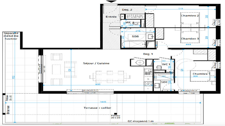 Ma-Cabane - Vente Appartement SAINT CLEMENT DE RIVIERE, 109 m²