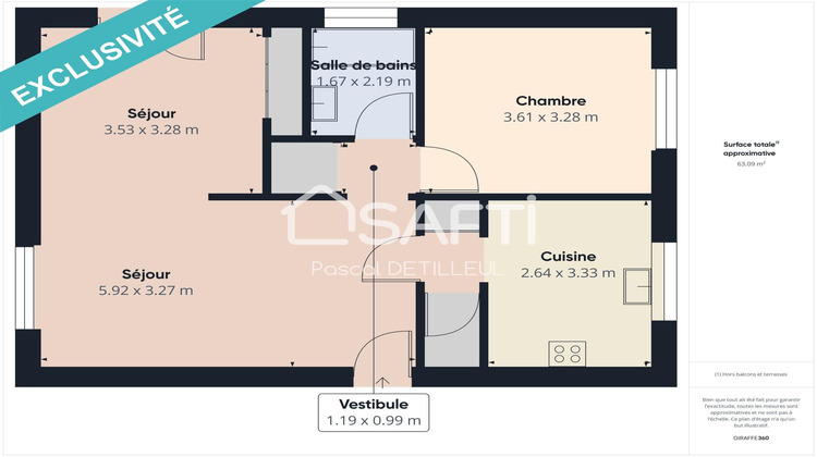 Ma-Cabane - Vente Appartement Saint-Cloud, 62 m²