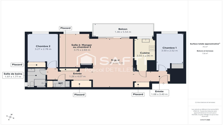 Ma-Cabane - Vente Appartement Saint-Cloud, 74 m²