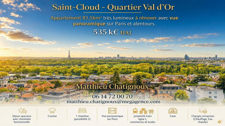 Ma-Cabane - Vente Appartement SAINT CLOUD, 81 m²