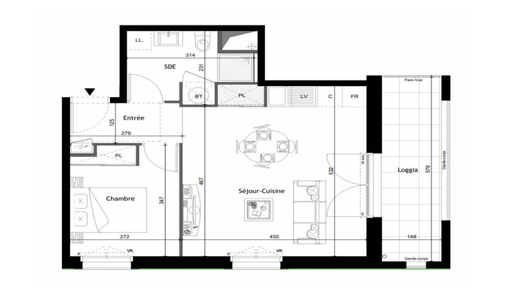 Ma-Cabane - Vente Appartement SAINT-CYR-SUR-LOIRE, 42 m²