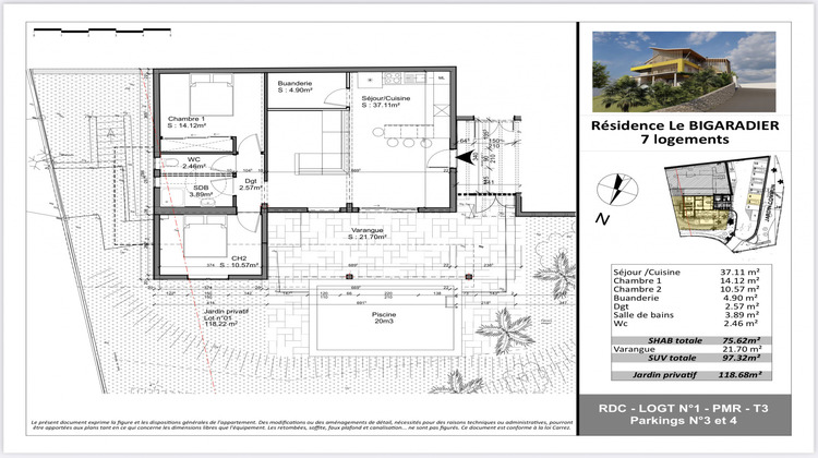 Ma-Cabane - Vente Appartement Saint-Denis, 75 m²