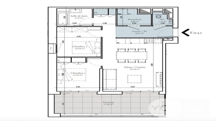 Ma-Cabane - Vente Appartement Saint-Didier-au-Mont-d'Or, 64 m²