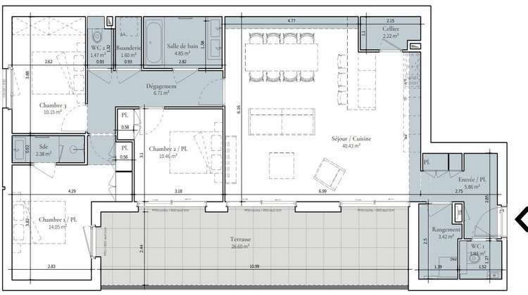 Ma-Cabane - Vente Appartement SAINT-DIDIER-AU-MONT-D'OR, 106 m²