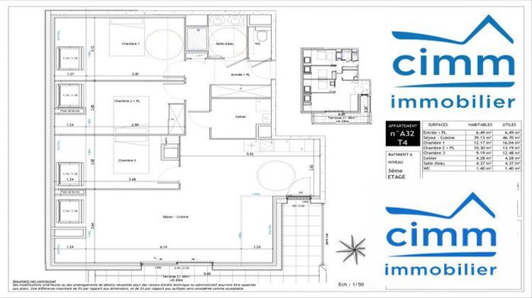 Ma-Cabane - Vente Appartement Saint-Erblon, 90 m²