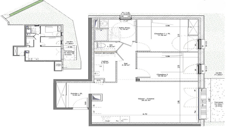 Ma-Cabane - Vente Appartement SAINT-ERBLON, 68 m²