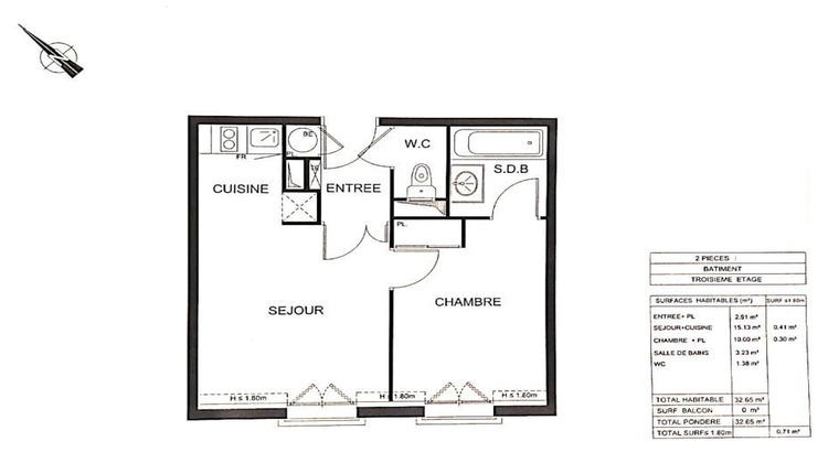 Ma-Cabane - Vente Appartement Saint-Fargeau-Ponthierry, 32 m²