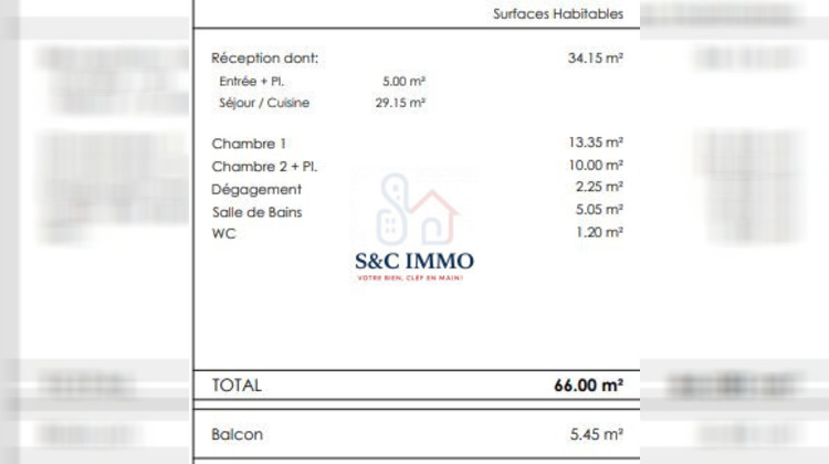 Ma-Cabane - Vente Appartement Saint-Fargeau-Ponthierry, 66 m²