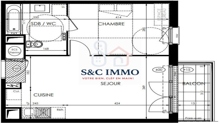 Ma-Cabane - Vente Appartement Saint-Fargeau-Ponthierry, 41 m²