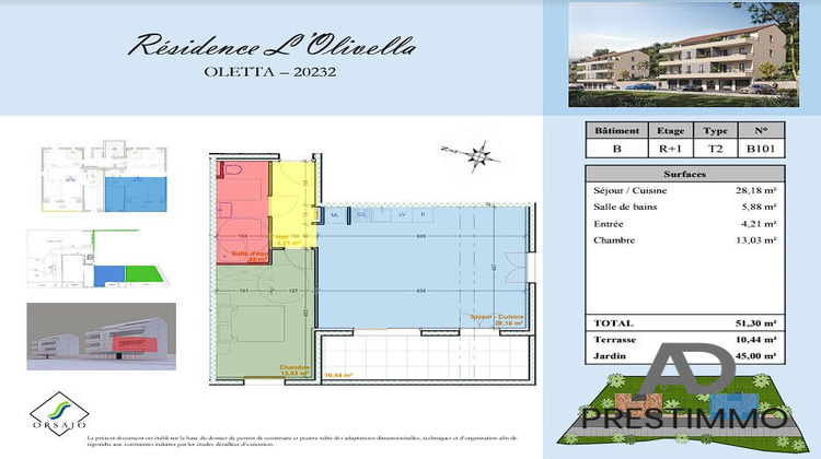 Ma-Cabane - Vente Appartement Saint-Florent, 52 m²