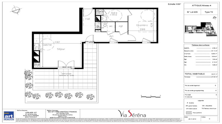 Ma-Cabane - Vente Appartement SAINT-FONS, 52 m²
