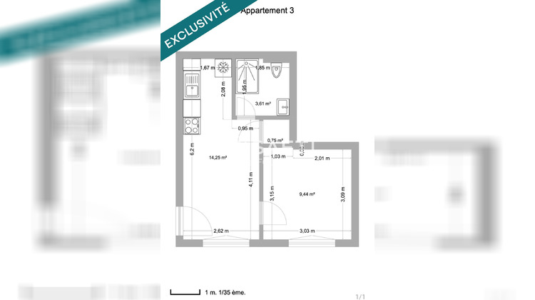 Ma-Cabane - Vente Appartement Saint-Gelais, 29 m²