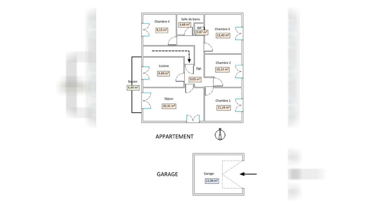 Ma-Cabane - Vente Appartement SAINT GENIS DES FONTAINES, 87 m²