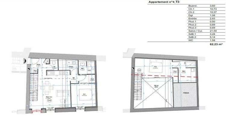 Ma-Cabane - Vente Appartement Saint-Genis-Laval, 62 m²