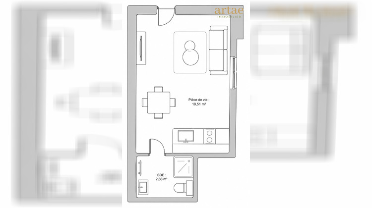 Ma-Cabane - Vente Appartement Saint-Genis-Laval, 22 m²