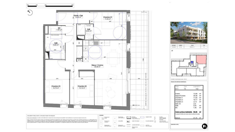 Ma-Cabane - Vente Appartement SAINT-GENIS-POUILLY, 88 m²