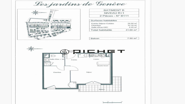 Ma-Cabane - Vente Appartement SAINT-GENIS-POUILLY, 41 m²