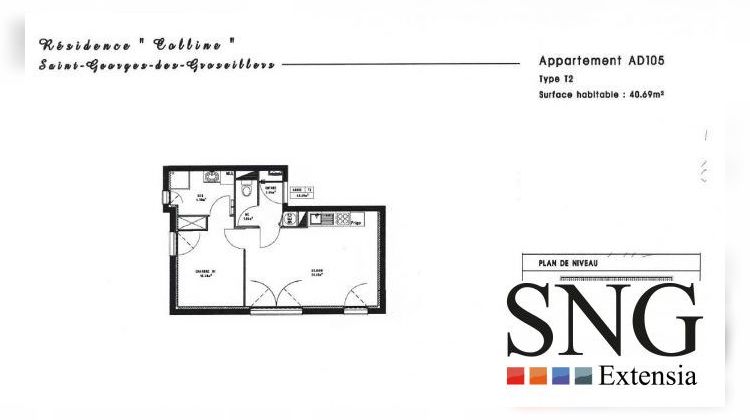 Ma-Cabane - Vente Appartement Saint-Georges-des-Groseillers, 40 m²