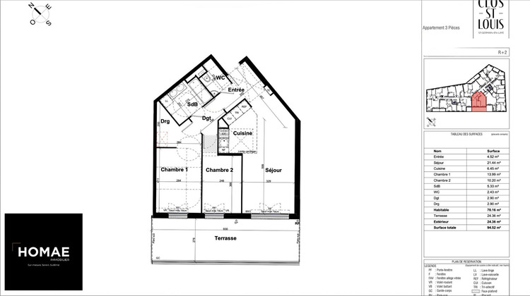Ma-Cabane - Vente Appartement SAINT-GERMAIN-EN-LAYE, 70 m²