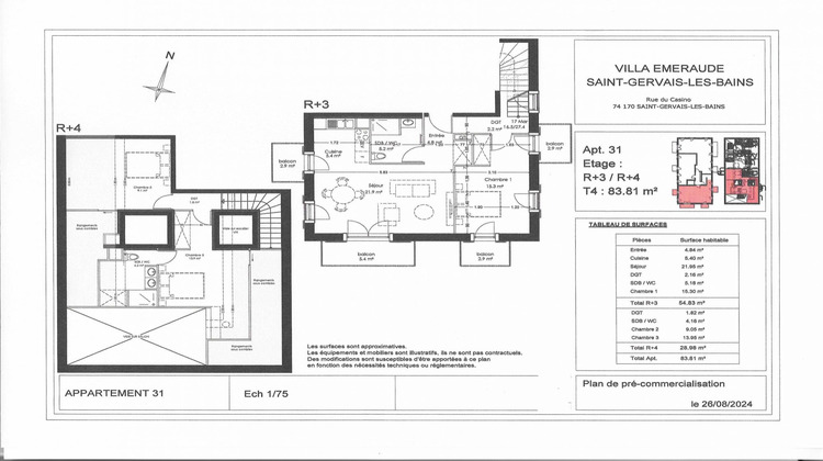 Ma-Cabane - Vente Appartement Saint-Gervais-les-Bains, 73 m²