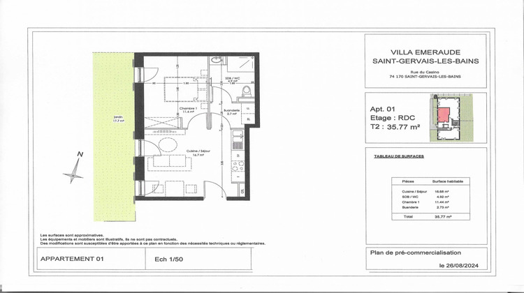 Ma-Cabane - Vente Appartement Saint-Gervais-les-Bains, 35 m²