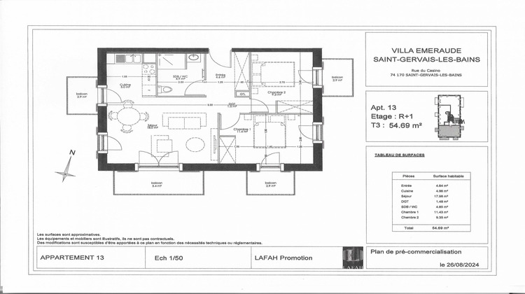 Ma-Cabane - Vente Appartement Saint-Gervais-les-Bains, 54 m²