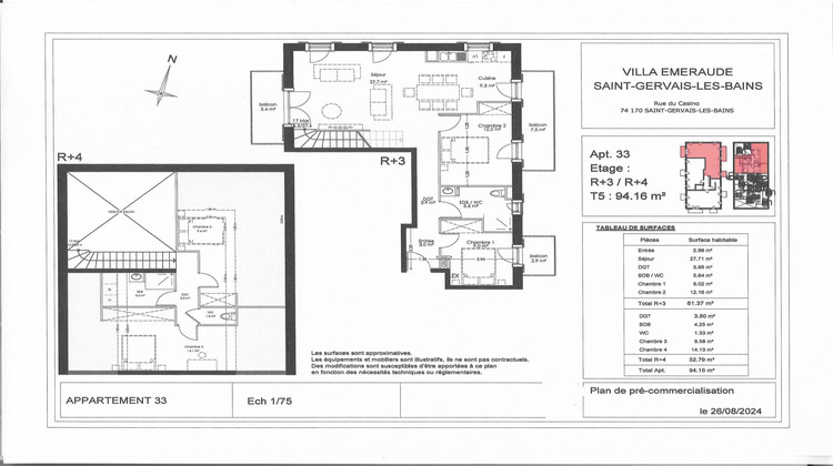 Ma-Cabane - Vente Appartement Saint-Gervais-les-Bains, 94 m²