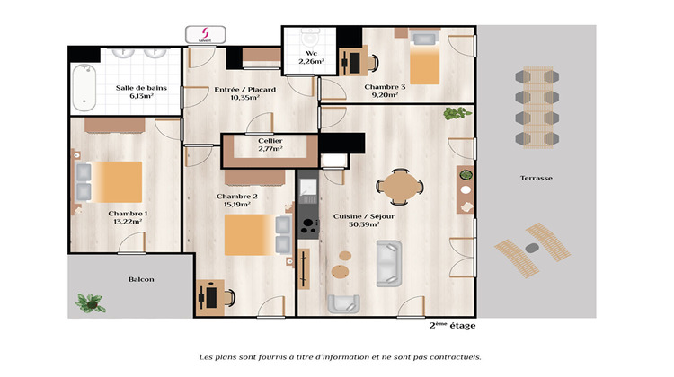 Ma-Cabane - Vente Appartement SAINT-GILLES-CROIX-DE-VIE, 89 m²